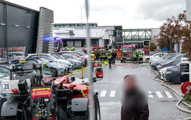 Brand in der Entwicklungswerkstatt von AMG, Affalterbach, 02.11.2021.