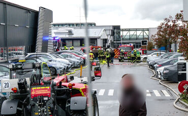 Brand in der Entwicklungswerkstatt von AMG, Affalterbach, 02.11.2021.