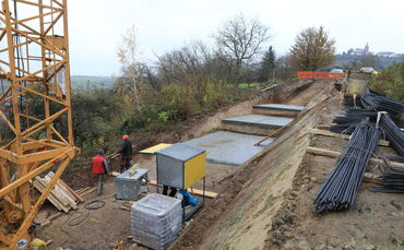 Straße Bürg Baustelle