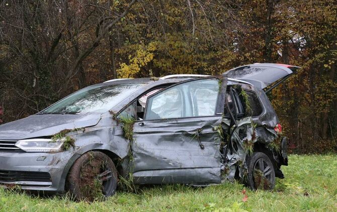 Unfall auf der L 1150 zwischen Haubersbronn und Steinbruck