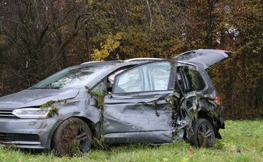 Unfall auf der L 1150 zwischen Haubersbronn und Steinbruck