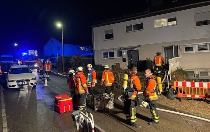 Brand in Einfamilienhaus in Backnang 28.11.2021