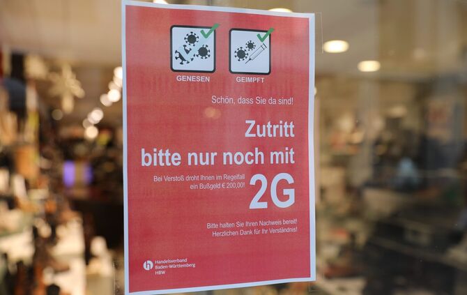 2G Einzelhandel Symbol Symbolfoto Symbolbild