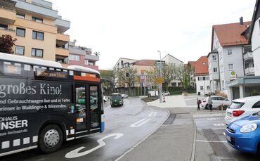 Barrierefreie Bushaltestelle