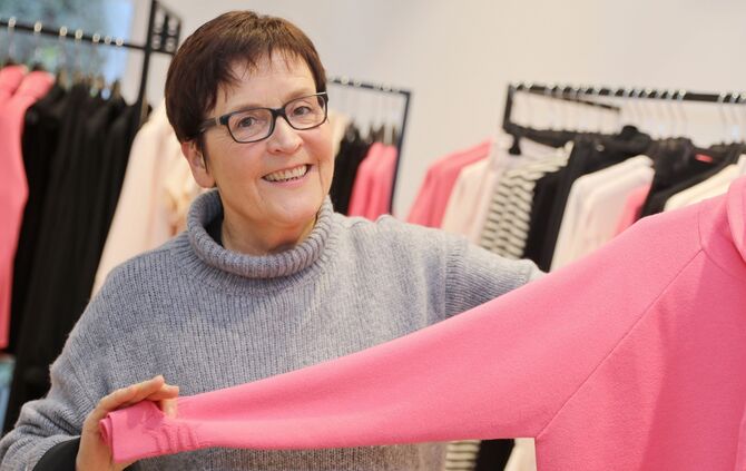 Verkäuferin Birgit Schwarz