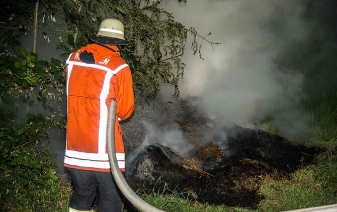 Strohbrand am Waldrand sorgt fuer starke Rauchentwicklung - Bild 20_20