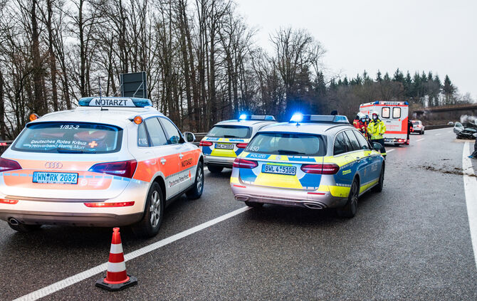 Schwerer Unfall B14