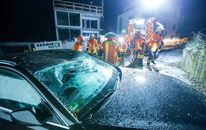 Baum beschädigt PKW in Winnenden_11