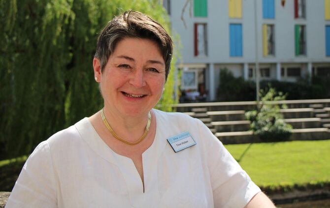 Tine Huber leitet das Gästehaus Insel