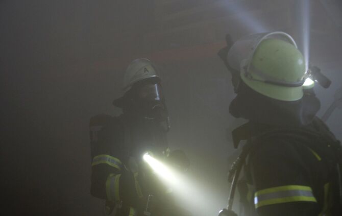 Feuerwehrübung Der Feuerwehr Berglen_5
