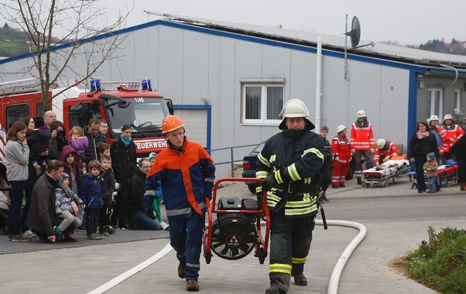 Feuerwehrübung Der Feuerwehr Berglen_9