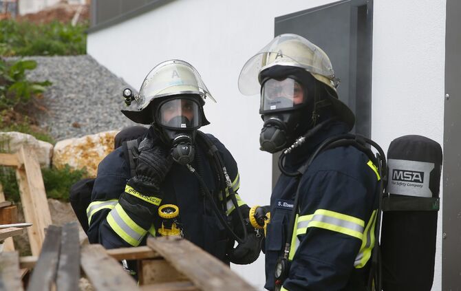 Feuerwehrübung Der Feuerwehr Berglen_12