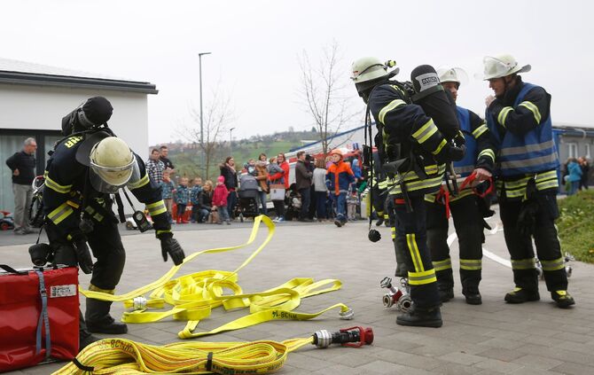 Feuerwehrübung Der Feuerwehr Berglen_14