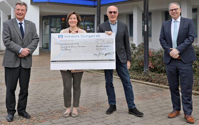 Voba Spende an Bürgerstiftung