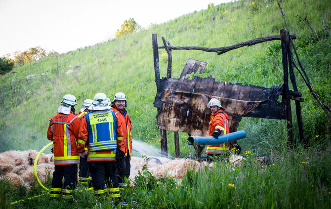 Schießstand der Bogenschützen abgebrannt - Bild 02_0
