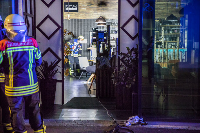 Brand in einem China Restaurant, Fronackerstr., Waiblingen, 09.03.2022.