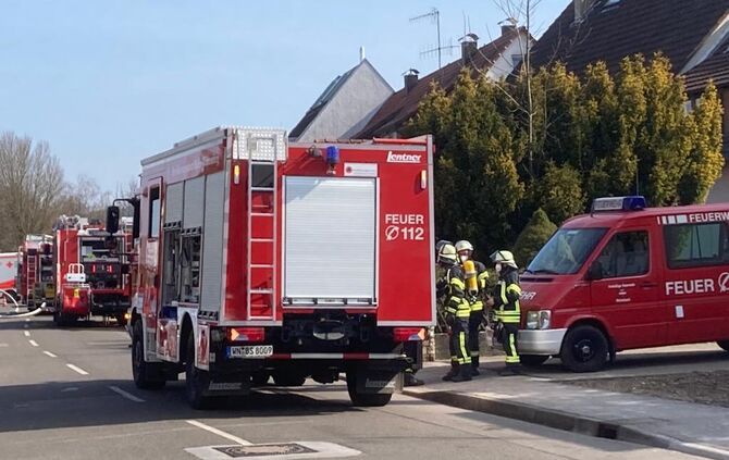 Feuerwehr Winterbach Einsatz Schorndorfer Straße Brand Wohnhaus