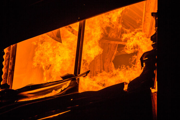 Großbrand, Fa. ALBA, Waiblingen, 30.03.2022.