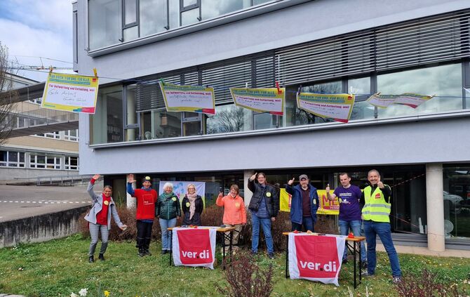 Soliaktion Tarifverhandlungen - verdi Diakonie Stetten