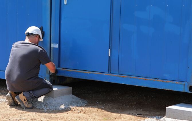 Flüchtlingscontainer