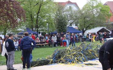 Maibaum Sturz Korb