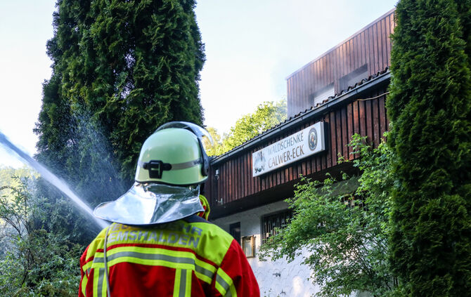 Alarmübung Feuerwehr Remshalden, Waldschenke Buoch, 13.05.2022.