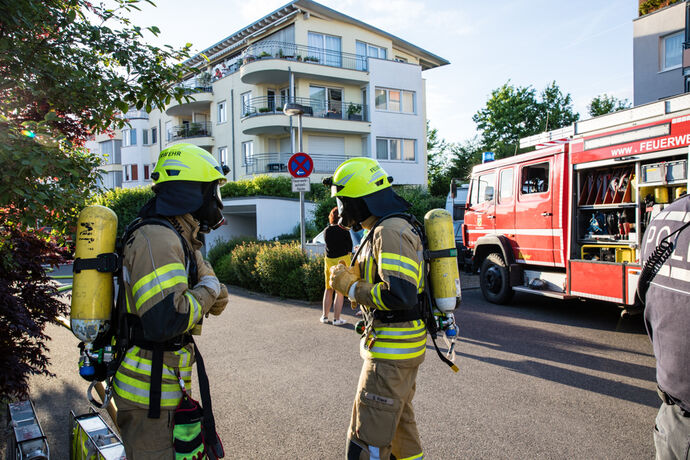 Tiefgaragenbrand, Dombovarstr., Kernen-Rommelshausen, 16.05.2022.