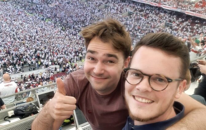 Danny und Simi beim Saisonfinale