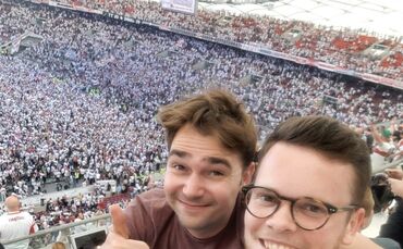 Danny und Simi beim Saisonfinale
