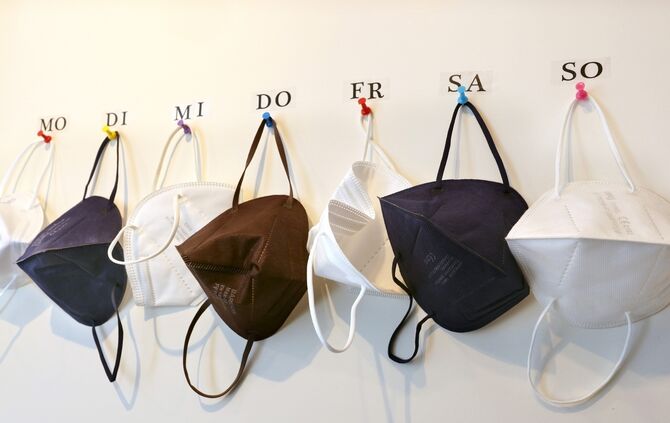 Coronamasken FFP2 Symbol