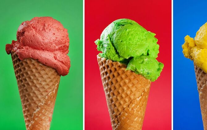 Bunte Vielfalt: Bei Eis sind besondere Zubereitungen angesagt.