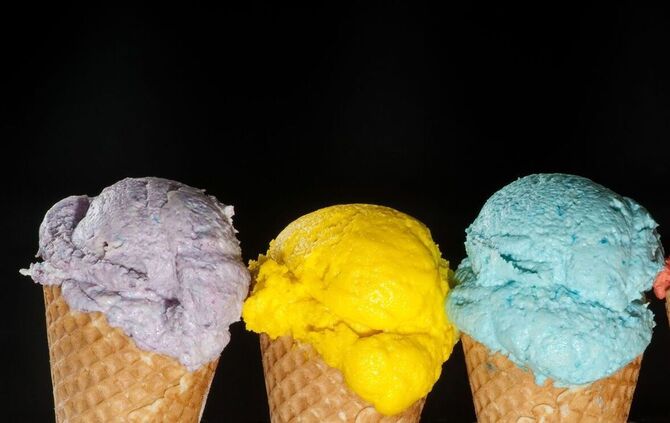 Viele Farben: Eismacher werden immer kreativer.