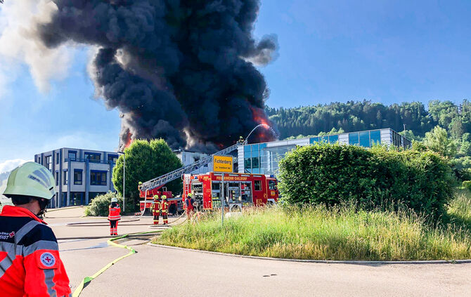 Großbrand, Fichtenberg, 04.06.2022.