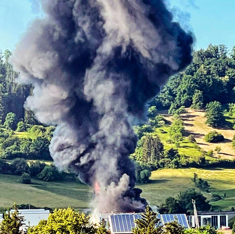 Großbrand, Fichtenberg, 04.06.2022.