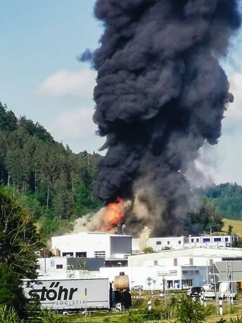 Großbrand, Fichtenberg, 04.06.2022.