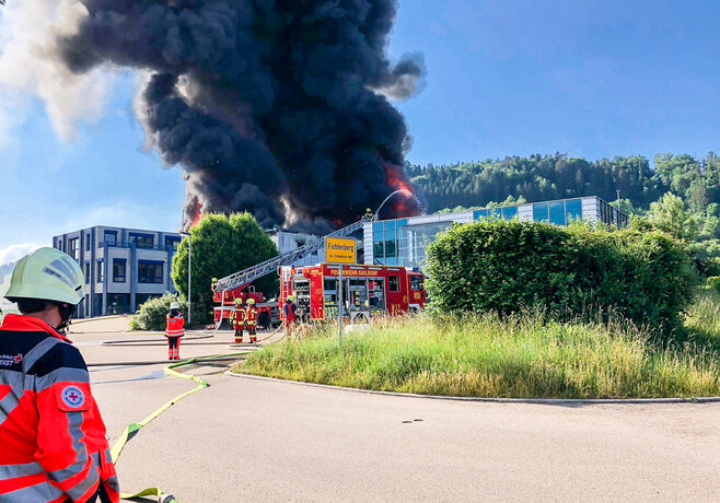 Großbrand, Fichtenberg, 04.06.2022.
