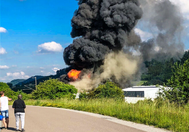 Großbrand, Fichtenberg, 04.06.2022.