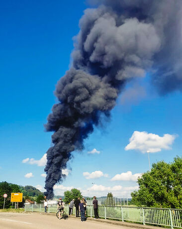 Großbrand, Fichtenberg, 04.06.2022.