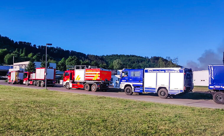 Großbrand, Fichtenberg, 04.06.2022.