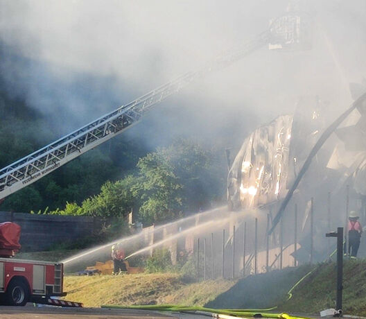 Großbrand, Fichtenberg, 04.06.2022.