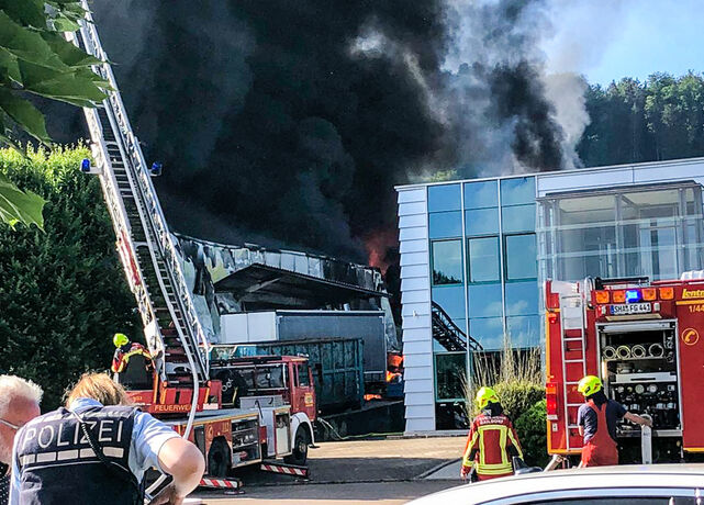 Großbrand, Fichtenberg, 04.06.2022.