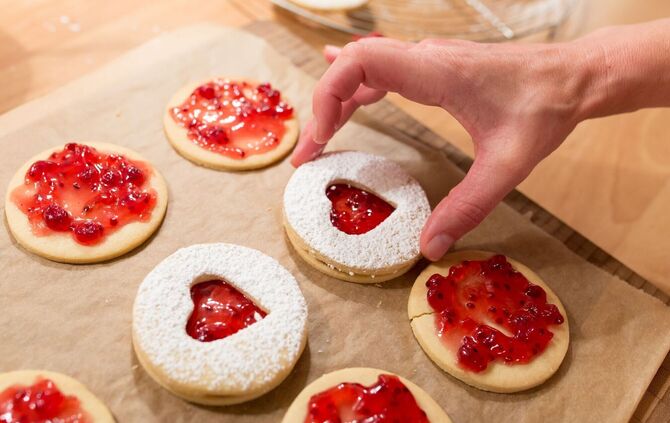 Perfekte Weihnachtsplätzchen.