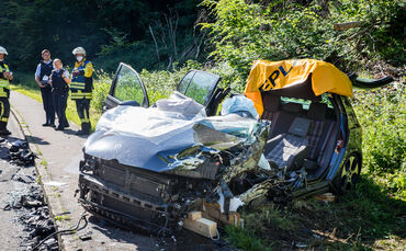 Frontazusammenstoss, L1147 Schorndorf - Adelberg, 14.06.2022.