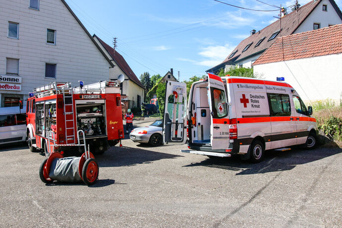 Brand, Neue Str., Welzheim-Eselshalden, 15.06.2022.