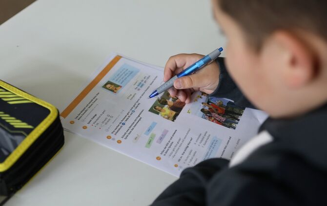 Ukrainische Schüler