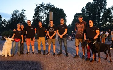 Altstadtfest Waiblingen 2022  Hier: Schäferhundverein OG Waiblingen macht Nachtschicht Staferspektakel