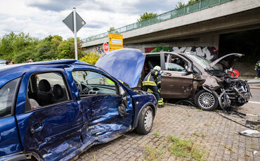Unfall, Westumfahrung, Waiblingen, 09.07.2022.