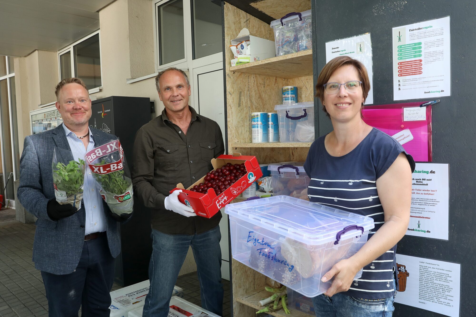 Lebensmittel zu verschenken Fairteiler steht jetzt in Leutenbach