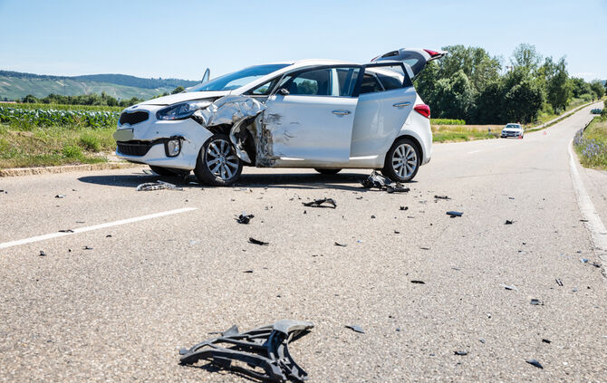 Unfall, L1198, Rommelshausen - Endersbach, 16.07.2022.