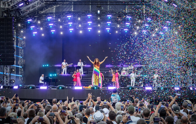 // 15. Heimspiel Open-Air, Andrea Berg in der Großaspacher Wir-machen-Druck-Arena